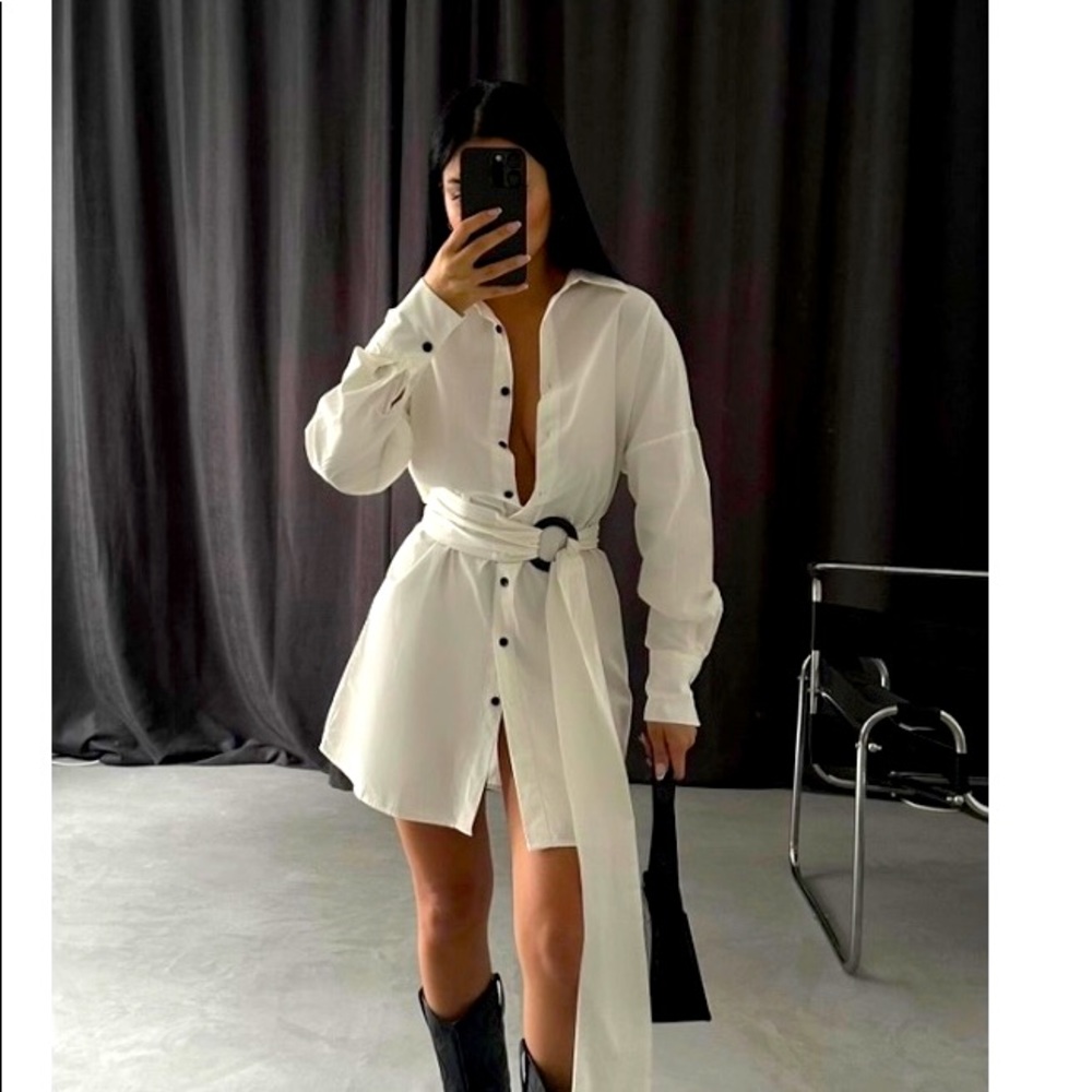 Shirt dress we have sizes S, M, L